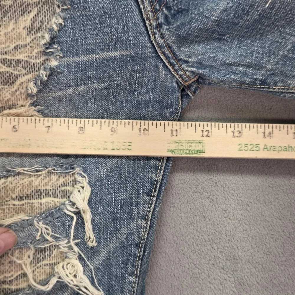 Fullcount Jeans Mens Blue Selvedge Thrashed Destroyed Fits 30x32